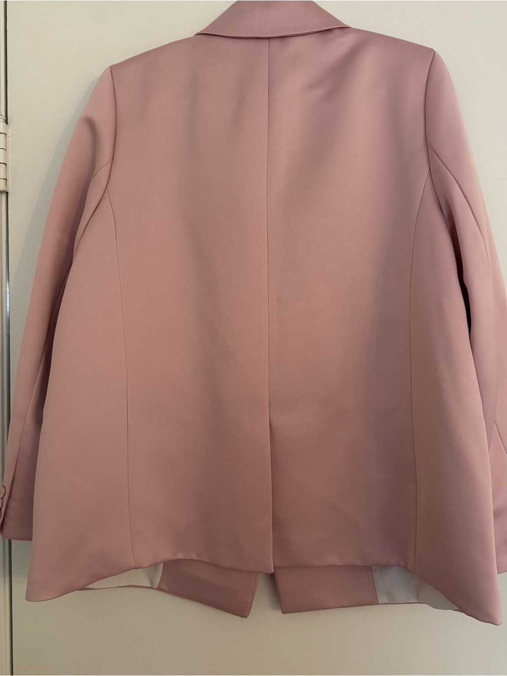 H&M - Women's Tailored Double-Breasted Blazer Jacket - Pink - Picture 6 of 9